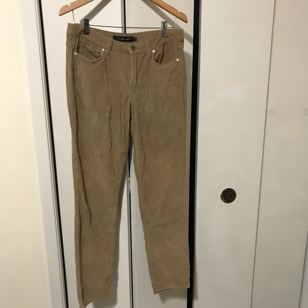 Calvin Klein Jeans Ladies Beige Pants Size 8